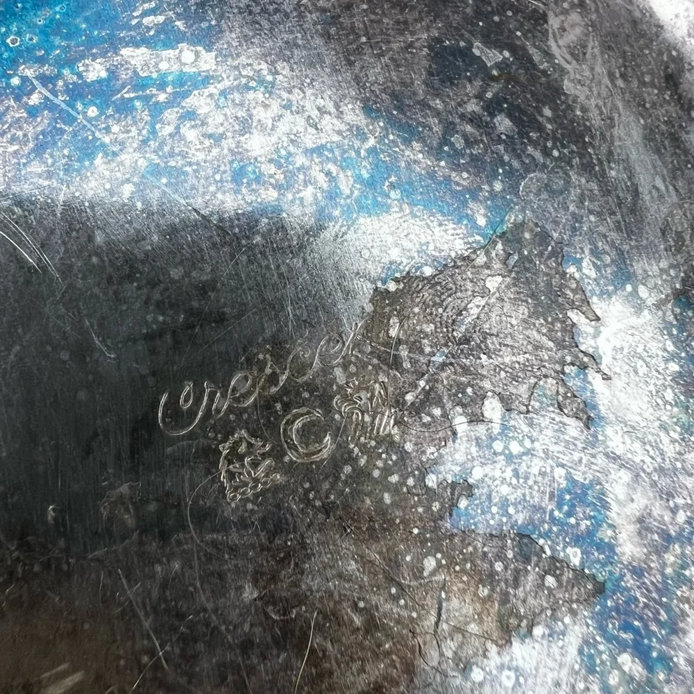 Crescent vintage silver